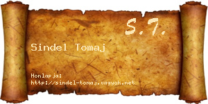 Sindel Tomaj névjegykártya